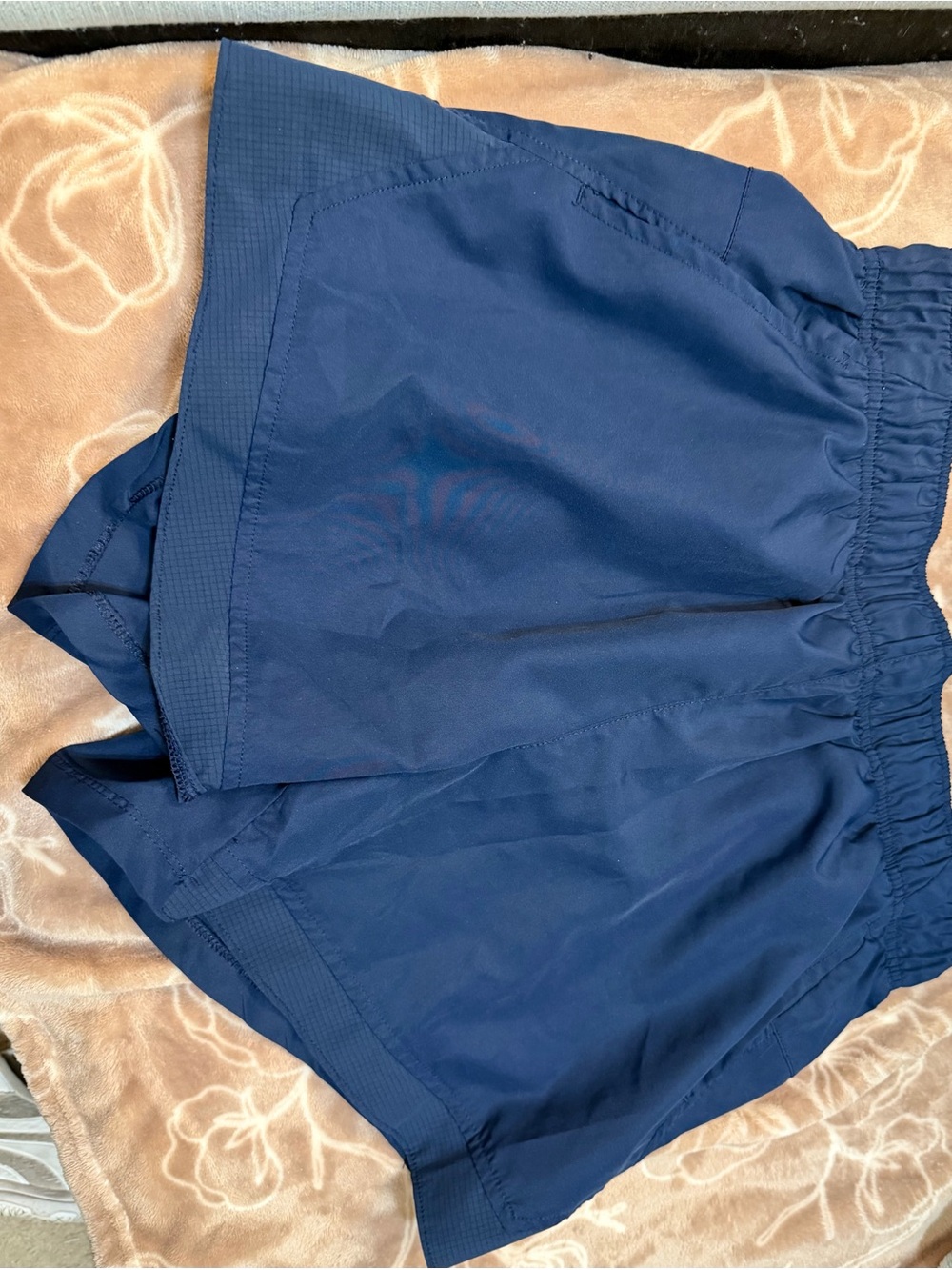 Women's Navy Athletic Shorts - Elastic Waist Performance Shorts